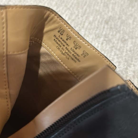 Franco Sarto Black 3 in Block Heel Leather Boots Size 8 *Like New* - Picture 6 of 6